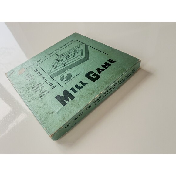 Vintage Mill Game Drueke & Sons Wooden Board Peg Game #553 Rare - Picture 10 of 10